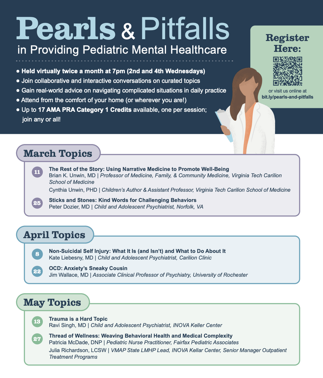 Spring Pearls & Pitfalls Webinars